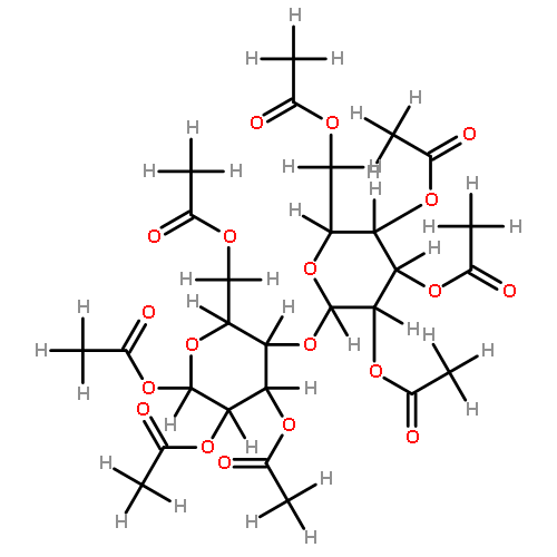 2',3',4',6'-tetra-O-acetyl-beta-D-glucopyranosyl-(1->4)-2,3,6-tri-O-acetyl-beta-D-glucopyranoside