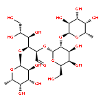 D-Glucose, O-6-deoxy-a-L-galactopyranosyl-(1®3)-O-[O-6-deoxy-a-L-galactopyranosyl-(1®2)-b-D-galactopyranosyl-(1®4)]-