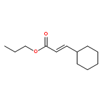 2-Propenoic acid, 3-cyclohexyl-, propyl ester, (2E)-