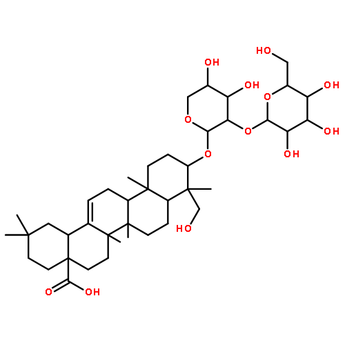 Olean-12-en-28-oicacid, 3-[(2-O-b-D-glucopyranosyl-a-L-arabinopyranosyl)oxy]-23-hydroxy-,(3b,4a)-