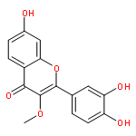 2-(3,4-dihydroxy-phenyl)-7-hydroxy-3-methoxy-chromen-4-one