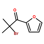 1-Propanone, 2-bromo-1-(2-furanyl)-2-methyl- (9CI)