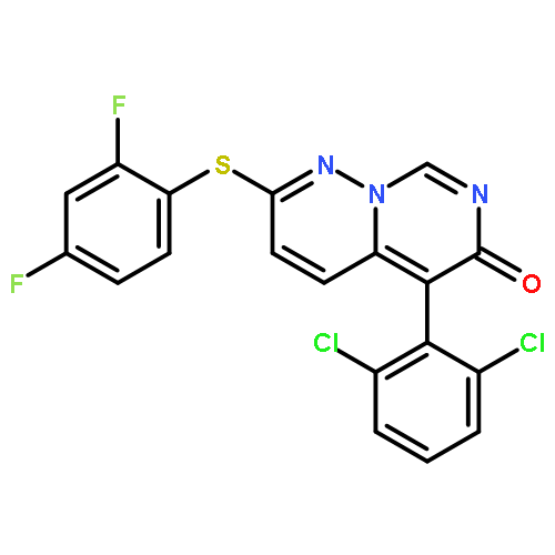 5-(2,6-Dichlorophenyl)-2-((2,4-difluorophenyl)thio)-6H-pyrimido[1,6-b]pyridazin-6-one