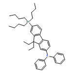 9H-Fluoren-2-amine, 9,9-diethyl-N,N-diphenyl-7-(tributylstannyl)-