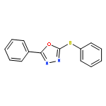 1,3,4-Oxadiazole, 2-phenyl-5-(phenylthio)-