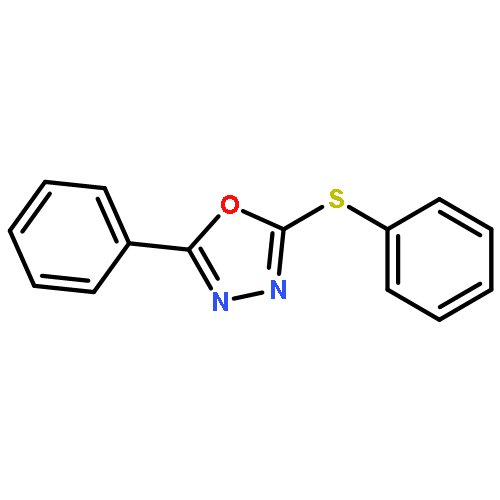 1,3,4-Oxadiazole, 2-phenyl-5-(phenylthio)-