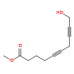 5,8-Decadiynoic acid, 10-hydroxy-, methyl ester