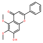 4H-1-Benzopyran-4-one, 7-hydroxy-5,6-dimethoxy-2-phenyl-