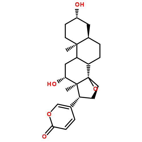 (3beta,5beta,8xi,9xi,12beta,15beta)-3,12-dihydroxy-14,15-epoxybufa-20,22-dienolide