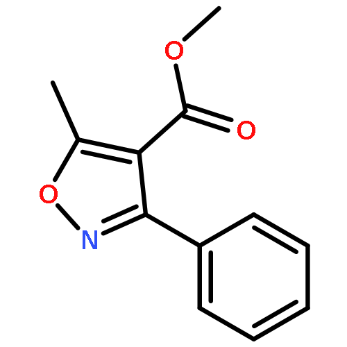 4-Isoxazolecarboxylicacid, 5-methyl-3-phenyl-, methyl ester