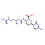 b-D-erythro-Hex-2-enopyranuronicacid,4-[[3-amino-5-[(aminoiminomethyl)methylamino]-1-oxopentyl]amino]-1-(4-amino-2-oxo-1(2H)-pyrimidinyl)-1,2,3,4-tetradeoxy-,(S)-