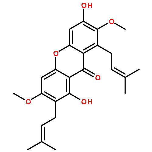 9H-Xanthen-9-one,1,6-dihydroxy-3,7-dimethoxy-2,8-bis(3-methyl-2-buten-1-yl)-