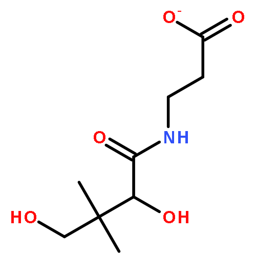 3-{[(2R)-2,4-dihydroxy-3,3-dimethylbutanoyl]amino}propanoate