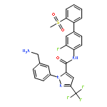 1-[3-(Aminomethyl)phenyl]-N-[3-fluoro-2'-(methylsulfonyl)biphenyl-4-yl]-3-(trifluoromethyl)-1H-pyrazole-5-carboxamide