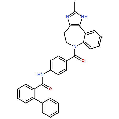 [1,1'-Biphenyl]-2-carboxamide,N-[4-[(4,5-dihydro-2-methylimidazo[4,5-d][1]benzazepin-6(1H)-yl)carbonyl]phenyl]-