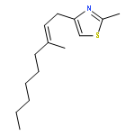 Thiazole, 2-methyl-4-[(2E)-3-methyl-2-nonenyl]-