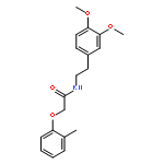 Acetamide, N-[2-(3,4-dimethoxyphenyl)ethyl]-2-(2-methylphenoxy)-