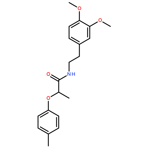 Propanamide, N-[2-(3,4-dimethoxyphenyl)ethyl]-2-(4-methylphenoxy)-