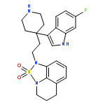 1-[2-[4-(6-Fluoro-1H-indol-3-yl)-1,2,3,6-tetrahydropyridin-4-yl]ethyl]-5,6-dihydro-1H,4H-[1,2,5]thiadiazolo[4,3,2-ij]quinoline 2,2-dioxide