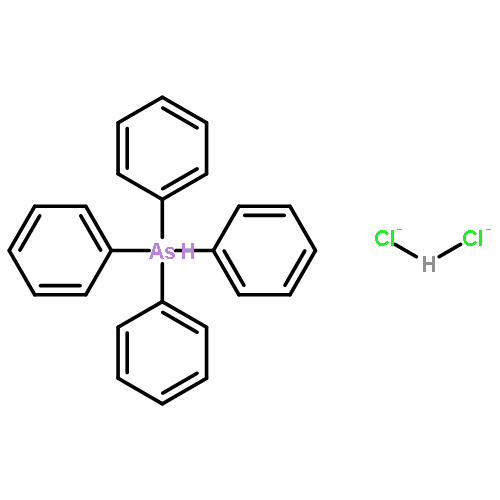 ARSONIUM, TETRAPHENYL-, HYDROGEN DICHLORIDE 