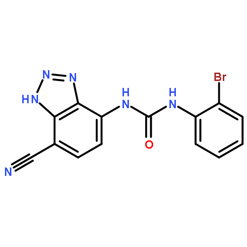 1--2-Bromo-phenyl--3--7-cyano-3H-benzotriazol-4-yl--urea