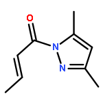 1H-Pyrazole, 3,5-dimethyl-1-[(2E)-1-oxo-2-butenyl]-