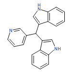 1H-Indole, 3,3'-(3-pyridinylmethylene)bis-