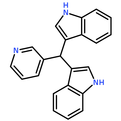 1H-Indole, 3,3'-(3-pyridinylmethylene)bis-