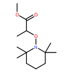 Propanoic acid, 2-[(2,2,6,6-tetramethyl-1-piperidinyl)oxy]-, methyl ester