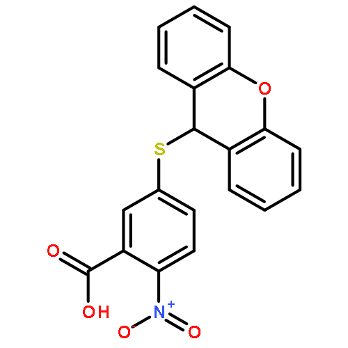 2-NITRO-5-(9H-XANTHEN-9-YLSULFANYL)BENZOIC ACID 