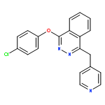 Phthalazine, 1-(4-chlorophenoxy)-4-(4-pyridinylmethyl)-