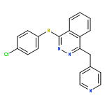 Phthalazine, 1-[(4-chlorophenyl)thio]-4-(4-pyridinylmethyl)-