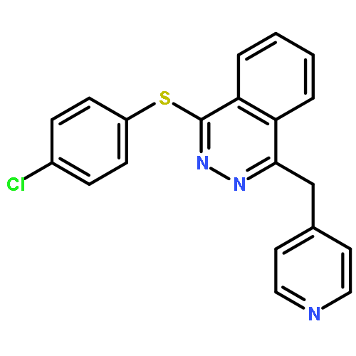 Phthalazine, 1-[(4-chlorophenyl)thio]-4-(4-pyridinylmethyl)-
