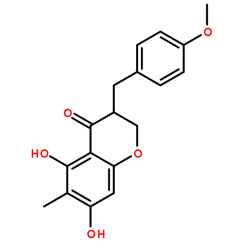 5,7-dihydroxy-3-(4-methoxybenzyl)-6-methyl-chroman-4-one