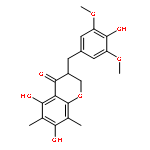 5,7-Dihydroxy-3-(4-hydroxy-3,5- dimethoxybenzyl)-6,8-dimethylchroman-4-one