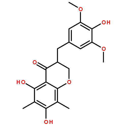 5,7-Dihydroxy-3-(4-hydroxy-3,5- dimethoxybenzyl)-6,8-dimethylchroman-4-one