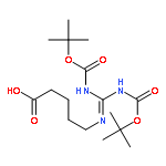 Pentanoic acid,5-[[bis[[(1,1-dimethylethoxy)carbonyl]amino]methylene]amino]-