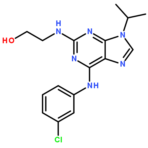 2-[[6-(3-chloroanilino)-9-propan-2-ylpurin-2-yl]amino]ethanol