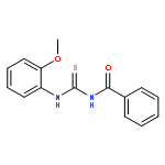 Benzamide, N-[[(2-methoxyphenyl)amino]thioxomethyl]-