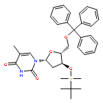 Thymidine, 3'-O-[(1,1-dimethylethyl)dimethylsilyl]-5'-O-(triphenylmethyl)-