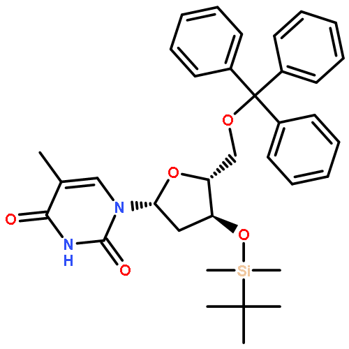 Thymidine, 3'-O-[(1,1-dimethylethyl)dimethylsilyl]-5'-O-(triphenylmethyl)-