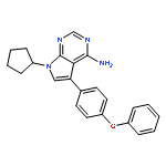 7H-Pyrrolo[2,3-d]pyrimidin-4-amine,7-cyclopentyl-5-(4-phenoxyphenyl)-