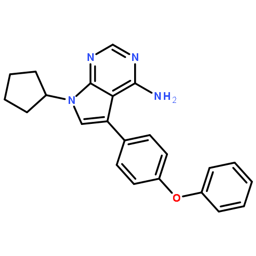 7H-Pyrrolo[2,3-d]pyrimidin-4-amine,7-cyclopentyl-5-(4-phenoxyphenyl)-