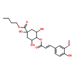 butyl (3R,5R)-1,3,5-trihydroxy-4-{[(2E)-3-(4-hydroxy-3-methoxyphenyl)prop-2-enoyl]oxy}cyclohexanecarboxylate