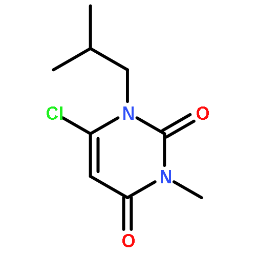 2,4(1H,3H)-Pyrimidinedione, 6-chloro-3-methyl-1-(2-methylpropyl)-