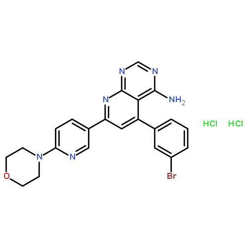 Pyrido[2,3-d]pyrimidin-4-amine,5-(3-bromophenyl)-7-[6-(4-morpholinyl)-3-pyridinyl]-