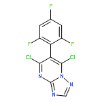 5,7-dichloro-6-(2,4,6-trifluorophenyl)[1,2,4]triazolo[1,5-a]pyrimidine