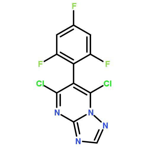 5,7-dichloro-6-(2,4,6-trifluorophenyl)[1,2,4]triazolo[1,5-a]pyrimidine