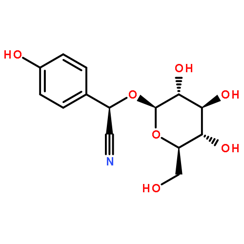 Benzeneacetonitrile, a-(b-D-glucopyranosyloxy)-4-hydroxy-, (aR)-