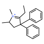 2H-Pyrrolium, 5-ethyl-3,4-dihydro-1,2-dimethyl-4,4-diphenyl-